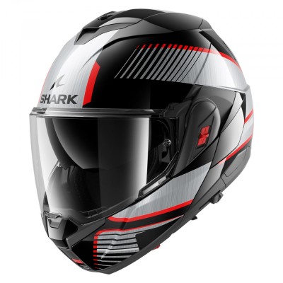 Casca flip-up Shark Oxo Sikter negru/rosu/gri marime L foto