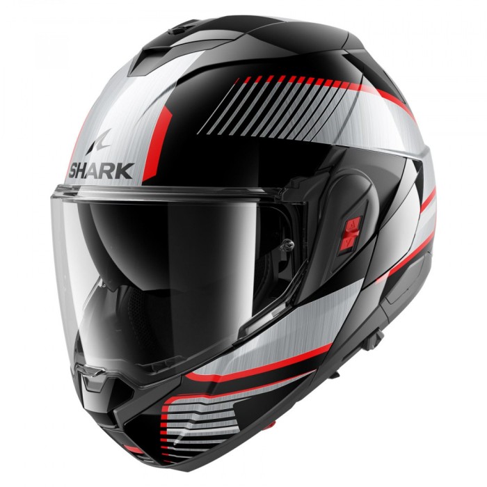 Casca flip-up Shark Oxo Sikter negru/rosu/gri marime L