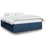 Cumpara ieftin Cadru de pat fara saltea, albastru, 180x200 cm, textil