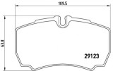 Set placute frana BREMBO PA6023