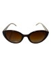 Ochelari de soare dama, UV400, Plastic, Maro, Oem