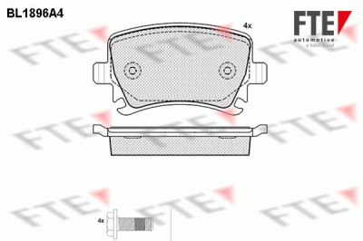 FTE 9010484 set placute frana disc foto
