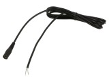 Cablu DC 5,5/2,1 Soclu Drept Negru 1,5m 1x0,5mm2