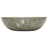 Cumpara ieftin Chiuveta, gri, &Oslash;40x12 cm, marmura