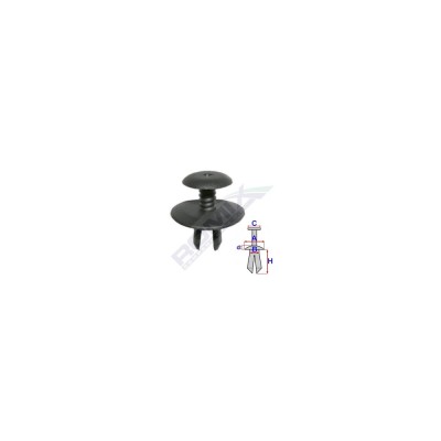 CLIPS FIXARE PRAG PENTRU GRUP VAG - NEGRU SET 10 BUC 61532 foto