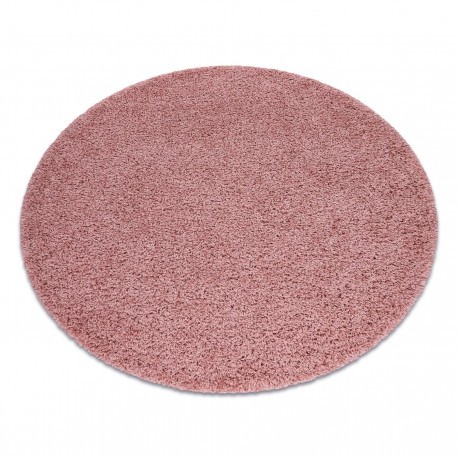 Covor SOFFI cerc shaggy 5cm roz, cerc 100 cm