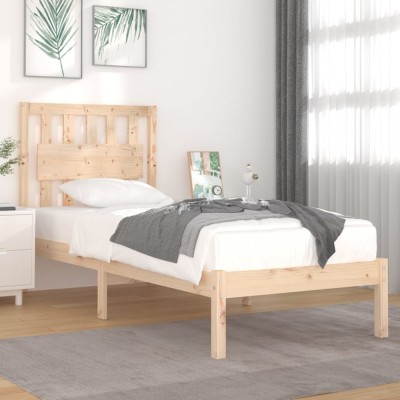 vidaXL Cadru de pat single, 90x190 cm, lemn masiv de pin 3103898 foto