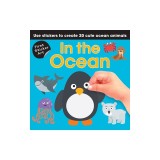 In the Ocean: Use Stickers to Create 20 Cute Ocean Animals