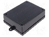 Carcasa ABS, 100mmx132mmx39mm, MASZCZYK - KM-38B BK