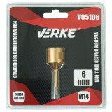 Carota diamantata pentru piatra, gresie si beton 6mm M14 V05106 Verke
