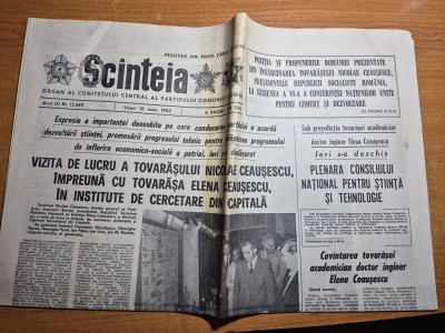 scanteia 10 iunie 1983-ceausescu vizita prin capitala foto