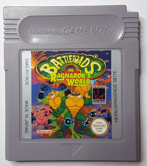 Joc Battletoads Nintendo GAME BOY 1991 retro de colectie Japan
