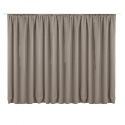 Draperie cu rejansa Jemidi, 300 x 245 cm, Maro, Poliester, 55276.24.02 foto