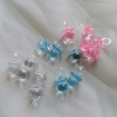 Suzete plastic - marturii/ accesorii botez foto