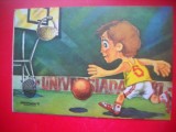 HOPCT 14836 BASCHET -- UNIVERSIADA 1981 -SPORT -ROMANIA -NECIRCULATA