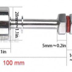 Senzor nivel inox apa lichid plutitor 100mm