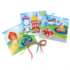 Joc de indemanare - Carduri pentru snuruit PlayLearn Toys foto