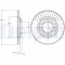 Set discuri frana Mazda 323 2 (Bd), 323 3 (Bf), 323 3 Estate (Bw), 323 3 Hatchback (Bf), punte fata, 238x18, ventilat, DELPHI