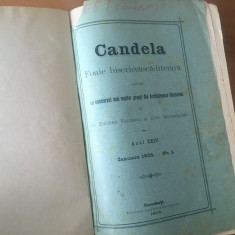 CANDELA FOAIE BISERICEASCA-LITERARA CERNAUTI 1905 COLEGAT 12NR. IAN-DEC. 804 PAG