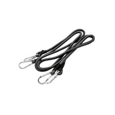 Cordelină elastică cu carabină - 10 x 1250 mm, 2 buc, gri