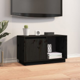 Comoda TV, negru, 74x35x44 cm, lemn masiv de pin GartenMobel Dekor, vidaXL