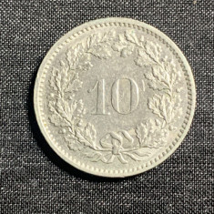 Moneda 10 rappen 1972 Elvetia