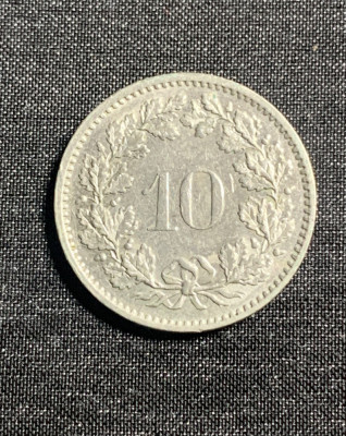 Moneda 10 rappen 1972 Elvetia foto