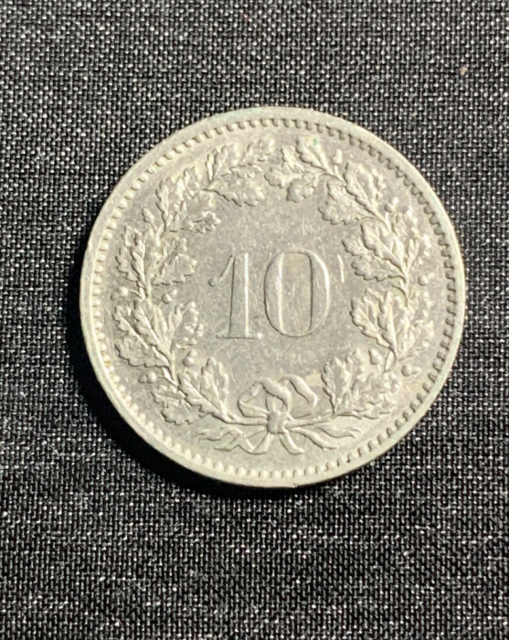 Moneda 10 rappen 1972 Elvetia