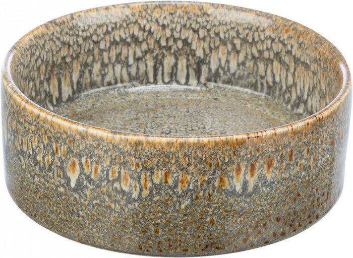 Castron Ceramic, Pentru Caini, 0.9 l 16 cm cm, Maro, 25111