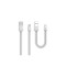 Set Cablu de date Lightning Remax RC-062m Tengy, 2.1A, 1m / 16cm, Alb