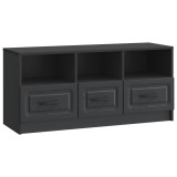 vidaXL Cabinet TV cu sertar Negru 102 x 34,5 x 47 cm Lemn prelucrat 895826