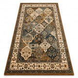 Covor de l&acirc;nă Polonia Samari Ornament jadeit maro, 235x350 cm, Dreptunghi, Lana