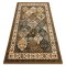 Covor de l&acirc;nă Polonia Samari Ornament jadeit maro, 235x350 cm