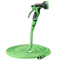 Furtun de gradina extensibil Navaris, 7.5-15m, cu pistol 10 functii, conectori rapizi, 61949.02
