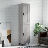 VidaXL Dulap &icirc;nalt, gri sonoma, 34,5x34x180 cm, lemn prelucrat