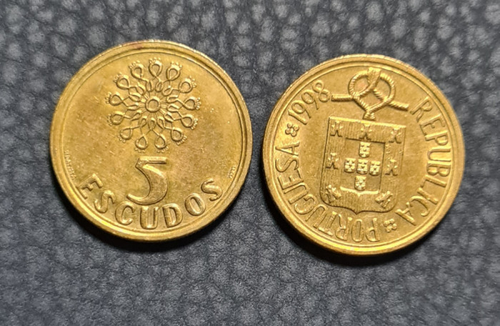 Portugalia 5 escudos 1998