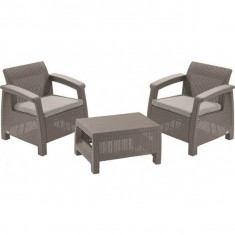 Set mobilier de gradina Corfu II Weekend Capuccino/Gri-nisipiu