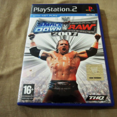 WWE SmackDown vs RAW 2007 pentru PS2, original, PAL