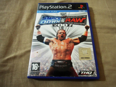 WWE SmackDown vs RAW 2007 pentru PS2, original, PAL foto