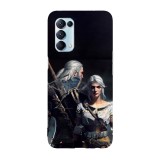 Husa compatibila cu Oppo Find X5 Pro, Viceversa, model Ciri x Gerald The Witcher, Silicon, TPU, Transparent, Carcasa