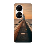 Husa compatibila cu Huawei Nova 8i model Manitowoc Lighthouse, Silicon, TPU, Viceversa, Transparent, Carcasa