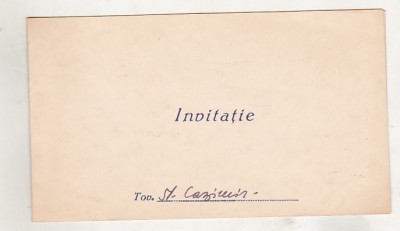 bnk div Piatra Neamt 1969 - Invitatie expozitie Clement Pompiliu foto