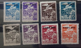 ROMANIA 1930 timbre oficial vultur cu steag ,supratipar ,filigran,nestampilate, Nestampilat