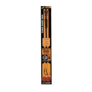 Carlige Legate Fox Edges Curve Short nr 2 Camotex Semi Stiff Coated braid 35lb 2 buc