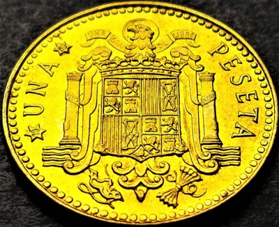 Moneda 1 PESETA - SPANIA, anul 1980 (model 1975) *cod 1190 E = UNC foto