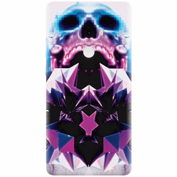 Husa silicon pentru Xiaomi Mi Mix 2, Abstract Framed Skull