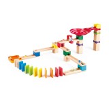 Set constructie din lemn circuit cu bile Hape Marble Run Crazy Rollers 50 piese