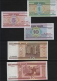 Colectie Bancnote Belarus 1+5+10+20+50+100+500+1000+5000 Ruble 2000 UNC