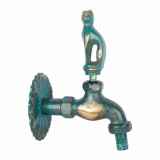 Robinet de grădină nostalgic cu motiv pisică patinat 1/2&quot;