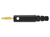 Conector banană 4mm 32A neagră